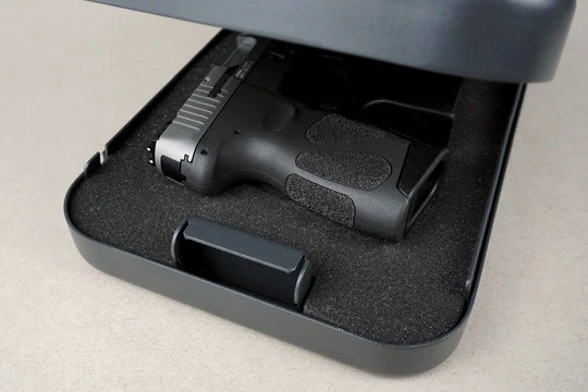 Load firearms into the case